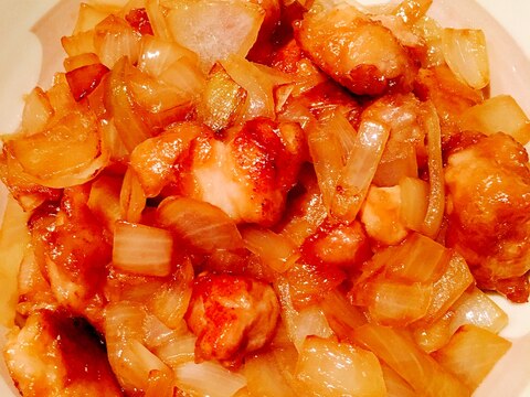 鶏肉と玉ねぎの生姜焼き